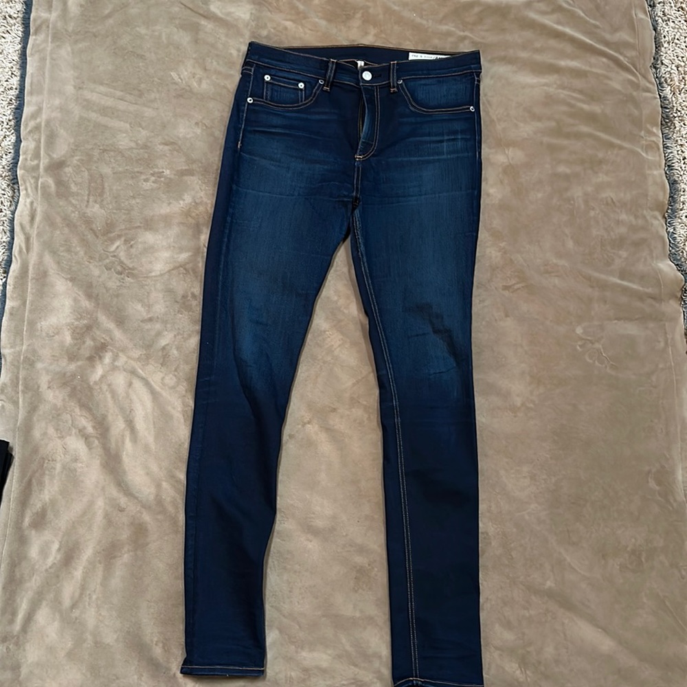 Rag and Bone High Rise Skinny Jeans